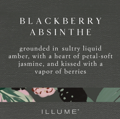 Illume Blackberry Absinthe Baltic Glass Candle