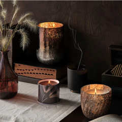 Illume Woodfire Luxury Radiant Glass Candle Large