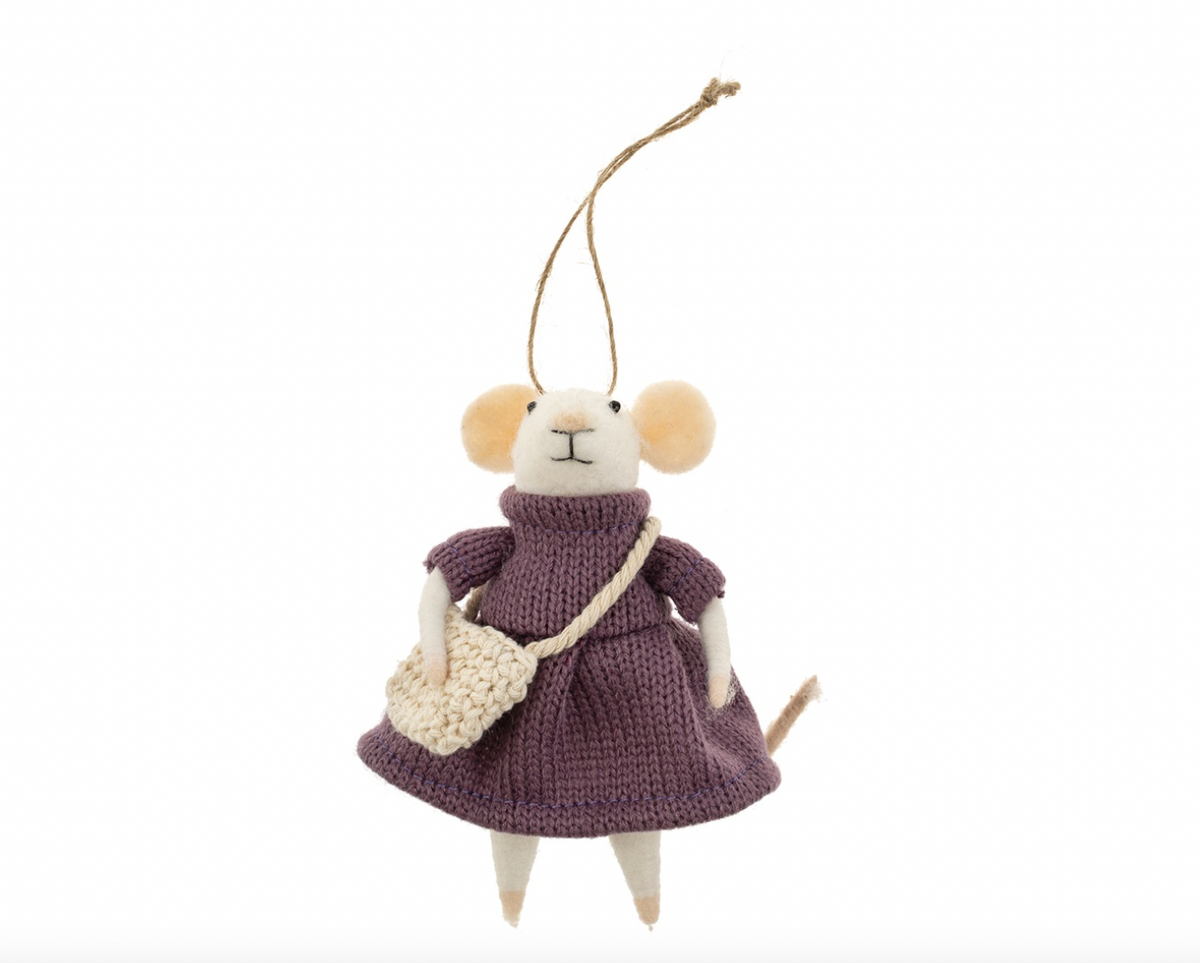 Craft Fair Carla Mouse Ornament