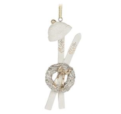 Pristine Winter Gear Ski Ornament