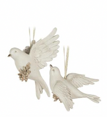Pristine Dove Ornament