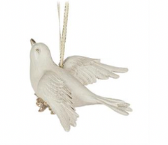 Pristine Dove Ornament