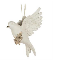 Pristine Dove Ornament