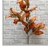 Fall Dried Look Leaves Spray Burgundy 18"