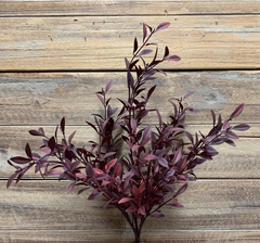 Burgundy Willow Leaves Bush 18"