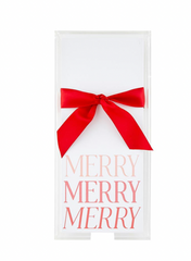 Merry Notepad With Acrylic Tray