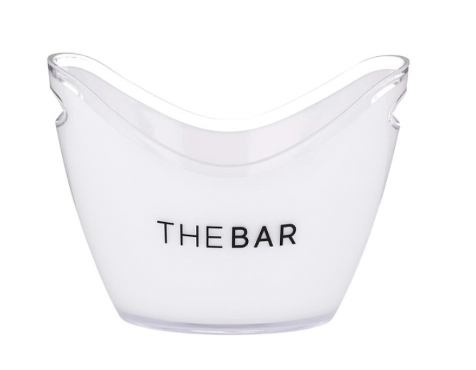 Champagne Bucket The Bar White & Black