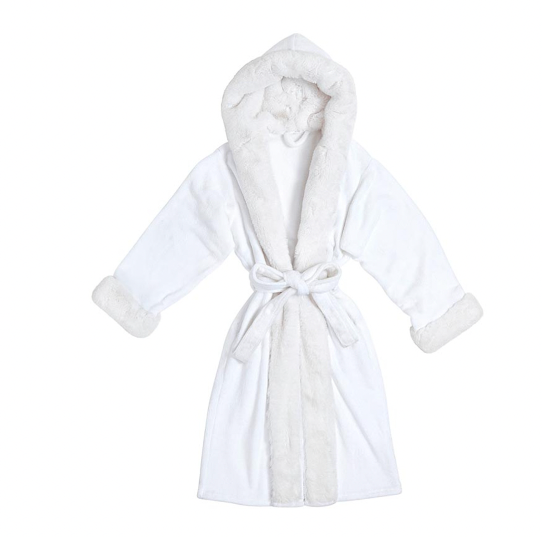 Bella Sleep & Spa Warm White Cozy Robe With Hood