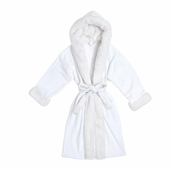 Bella Sleep & Spa Warm White Cozy Robe With Hood