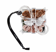 Ornament Gift Box Velvet Scrunchies Assorted Champagne Colours