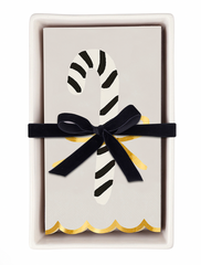 Candy Cane Paper Guest Towel Napkins with Tray