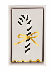 Candy Cane Paper Guest Towel Napkins with Tray