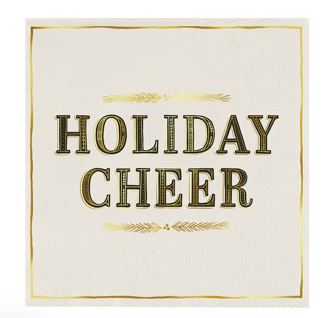 Holiday Cheer Cocktail Napkins Pack of 20
