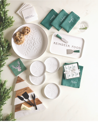 Silver Foil Deer Head Cocktail Napkins 20 Pack