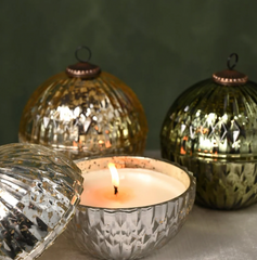 Illume Ornament Candle Winter White Mercury