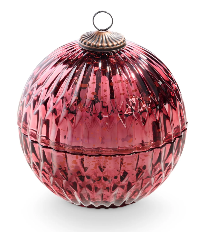 Illume Ornament Candle Balsam & Cedar Red Mercury