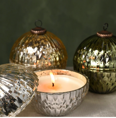 Illume Ornament Candle Balsam & Cedar Red Mercury