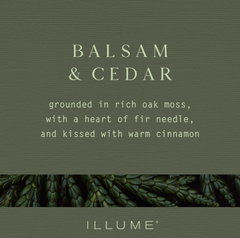 Illume Balsam & Cedar Green Mercury Candle