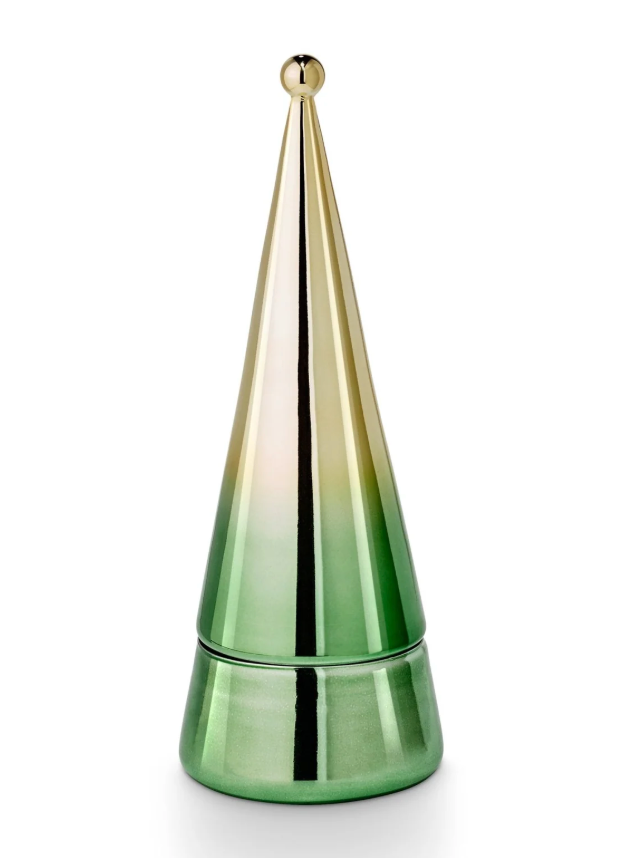 Illume Glass Green Tree Balsam & Cedar