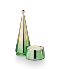 Illume Glass Green Tree Balsam & Cedar