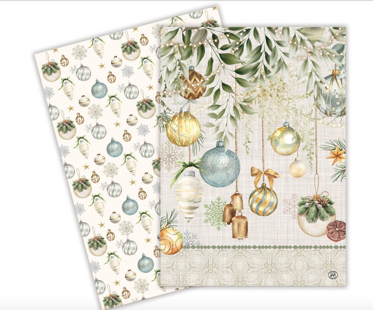 Michel Design Works Peace On Earth Set of 2 Kitchen Tea Towels