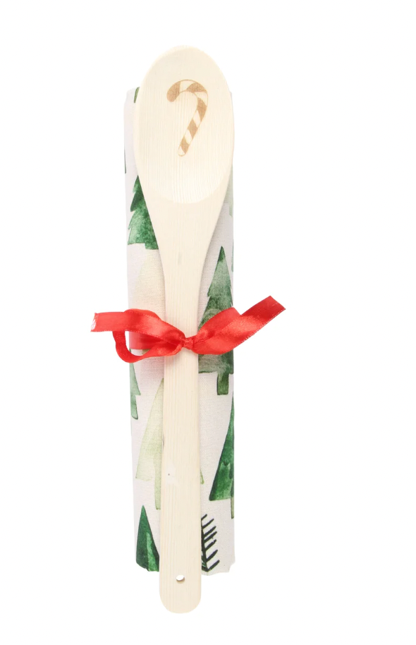 Winter Forest Tea Towel & Spoon Gift Set