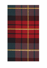 Traditional Check Printed Guest Napkins 20 Pack