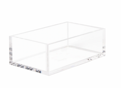 Lucite Infinity Storage Tray and Guest Napkin Holder