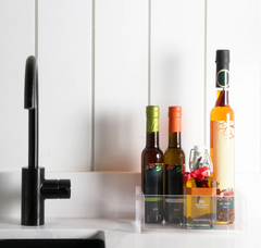 Lucite Infinity Storage Tray and Guest Napkin Holder