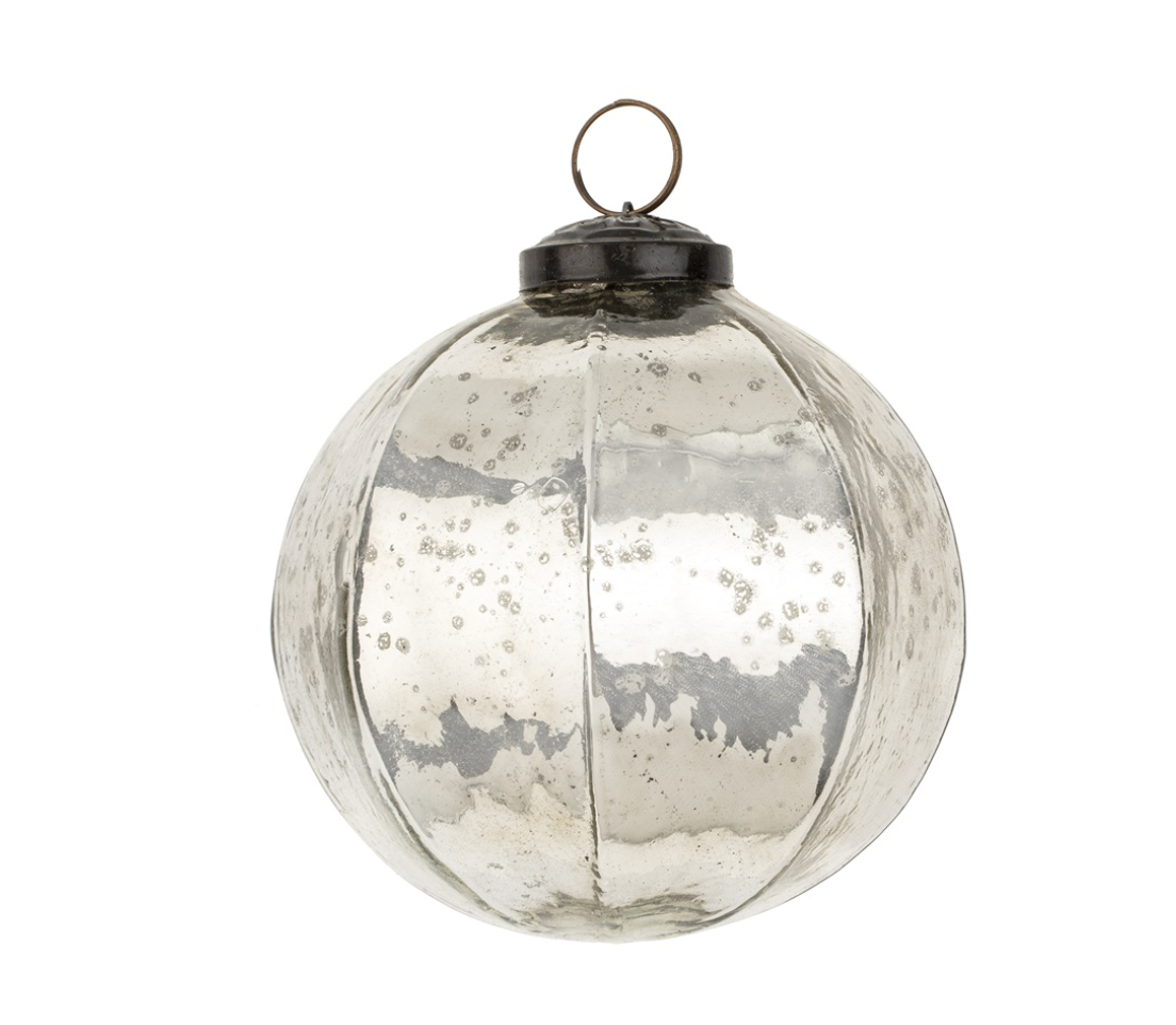 Silver Frost Large Holiday Ornament