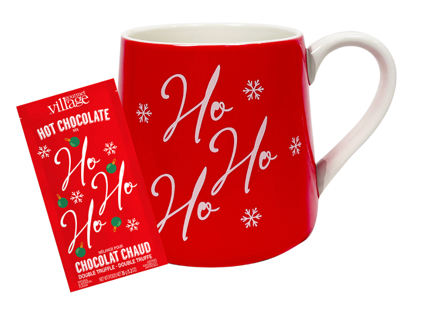 Gourmet Du Village HoHoHo Hot Chocolate Mug Gift Set