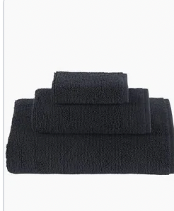 Talesma Lerins 100% Turkish Cotton Towel Black