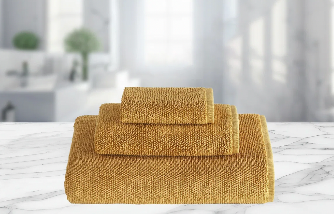 Talesma Lerins Saffron Hand Towel 100% Turkish Extra-Long Staple