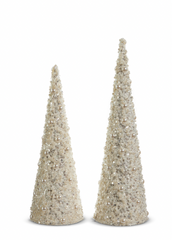 Pearl Embellished Cone Tree