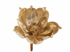 Gold Magnolia Clip-On Ornament 6"
