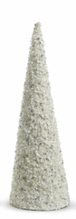White Sparkling Glitter Cone Tree