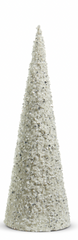 White Sparkling Glitter Cone Tree