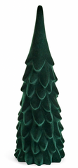 Velvet Deco Resin Tree Dark Green 12"