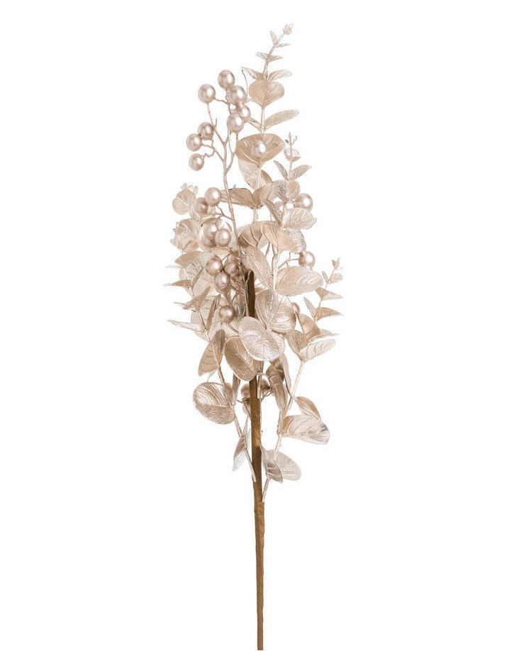 Champagne Eucalyptus Berry Stem 30"