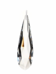 Crystal Drop Oval Ornament 5"