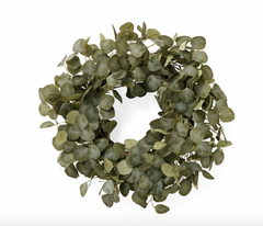Eucalyptus Greenery Wreath With Sparkle 22"