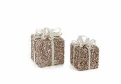 Rose Gold LED Christmas Gift Box