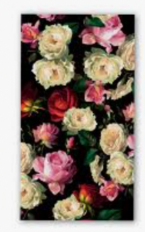 Michel Design Works Midnight Rose Hostess Napkins