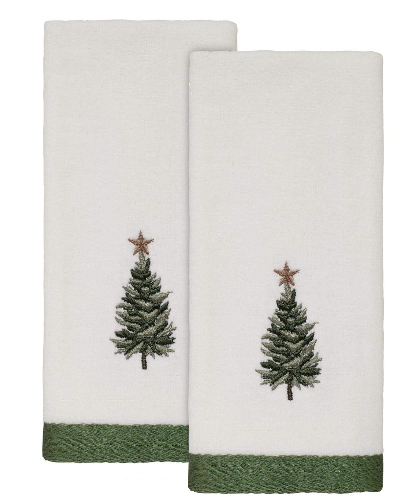 Avanti Whimsical Trees Fingertip Towels Set of 2