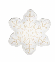 Golden Snowflake Shaped Cushion 16"