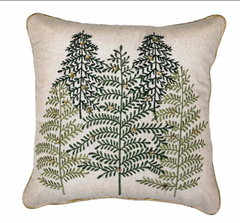 Christmas Tree Evergreen Jewel Cushion 18"x18"