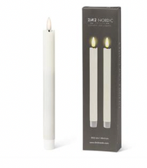 LuxLite LED Taper Candle Shade Sand 9.5"