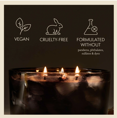 Thymes Noir Woods Statement Candle 3 Wick