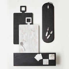 Alabaster Cheese Knives Box Gift Set