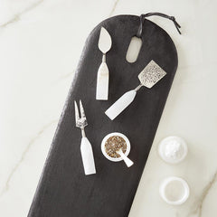 Alabaster Cheese Knives Box Gift Set